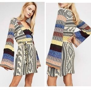Free People Womens Casual Knit Sweaterdress